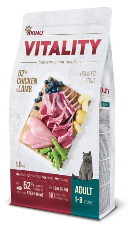 Akinu VITALITY cat adult chicken & lamb 1,5 kg